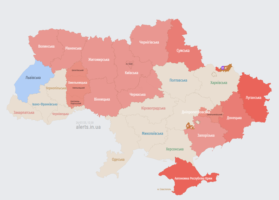 Карта тривог