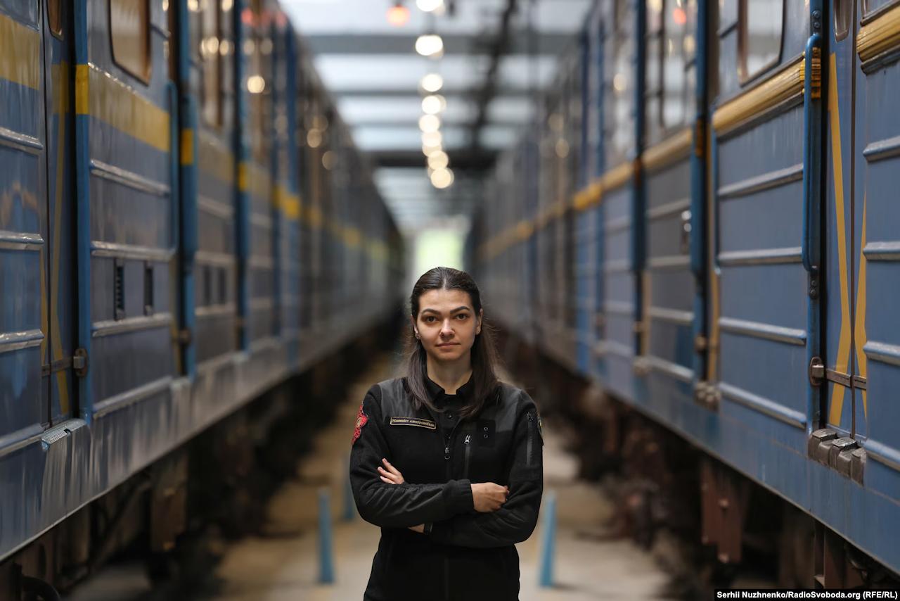 Машиністка метро Києва Катерина Єсипчук